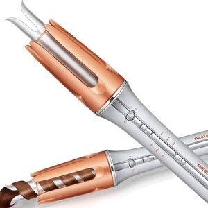 NWT SHEGLAM AUTOMATIC CURLING IRON 1” W/3 TEMPERATURES FAST HEAT AUTO SHUT OFF